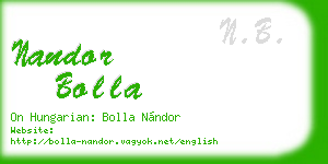 nandor bolla business card
